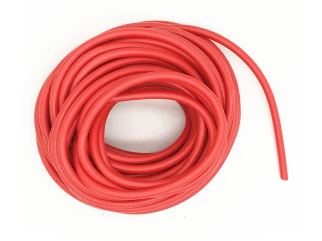 XJS Electric Copper Core Flexible Silicone Wire Cable Red (14AWG 30KV) 5M