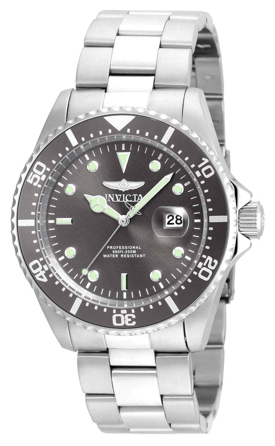 Men's 22019 Pro Diver Analog Display Quartz Silver Watch