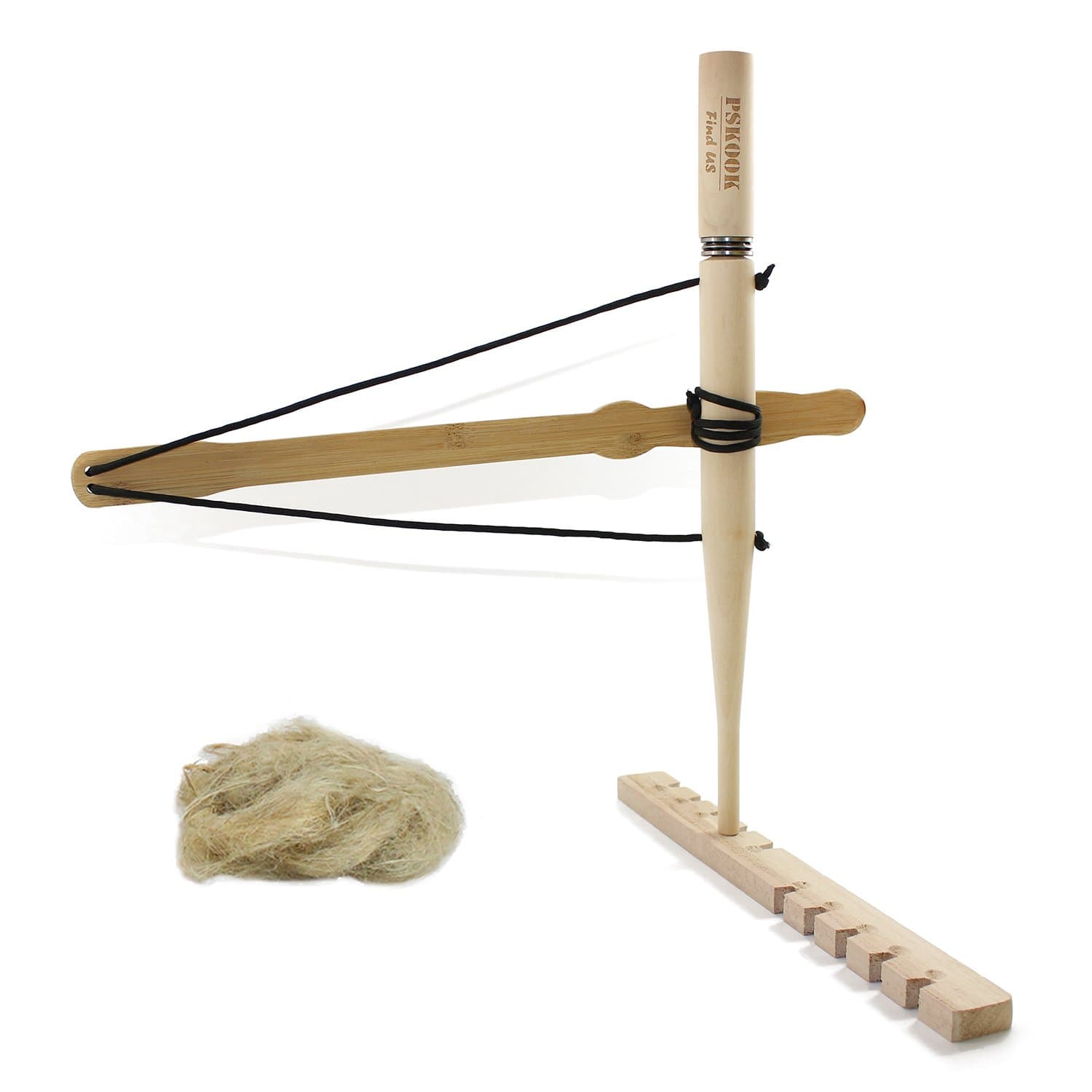 Primitive Fire Bow Drill Fire Starter Kit Drill Wood to Make Fire Kit Tool for Outdoor Skill Training Bushcraft Gear