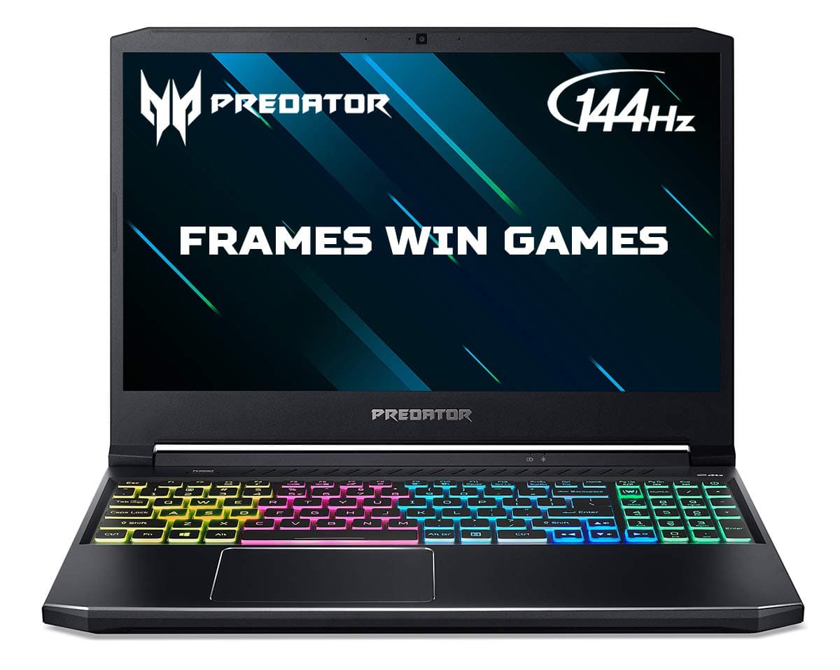 Acer Predator Helios 300 PH315-53 15.6 inch Gaming Laptop (Intel Core i7-10750H, 16GB RAM, 256GB SSD and 1TB HDD, NVIDIA RTX 2060, Full HD 144Hz Display, Windows 10, Black)