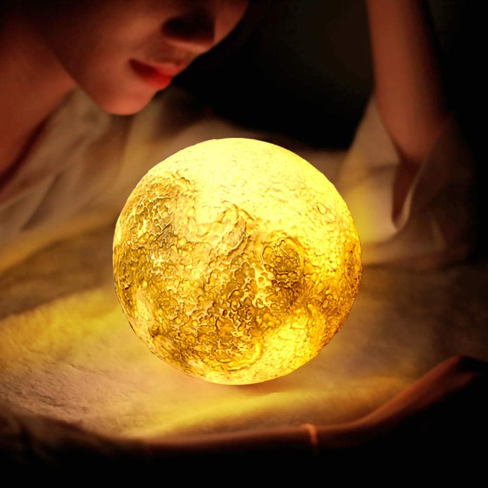 Moon lamp, Gift Night Light,3D Moon Table Lamp Shades for Lamps,16 Color Change
