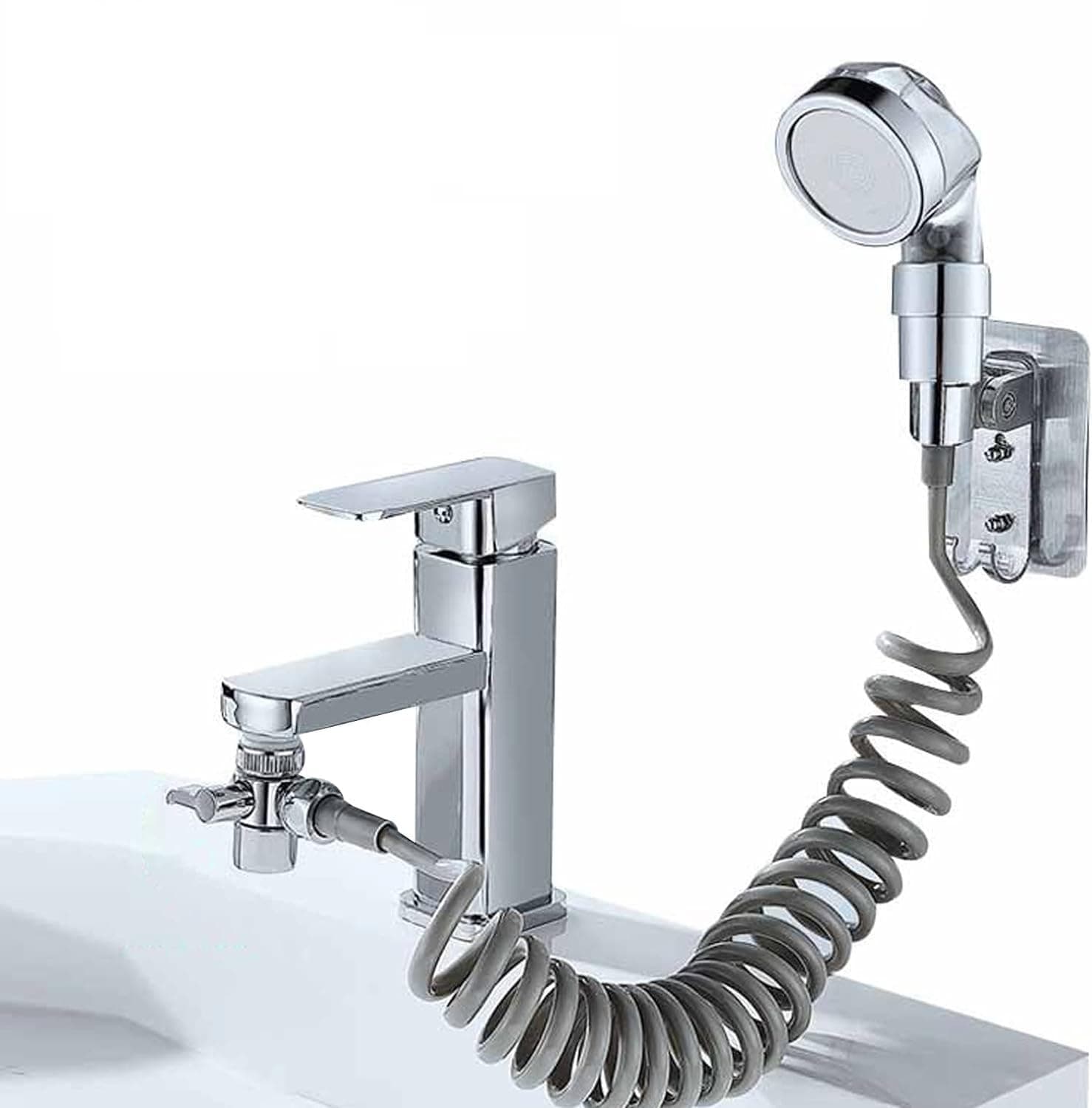 Multifunctional Faucet with 360� Rotating Sink Faucet Sprayer Attachment Set Kitchen Bathroom Pet Bathing Shower Head Hair Washing Dog Shower and More for Daily Washing Attachment