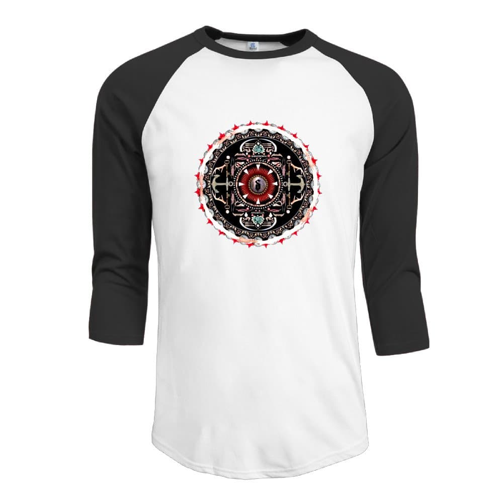 Shinedown Amaryllis 3/4 Sleeve Raglan Tops Shirt It's For Men.Tops Apparel