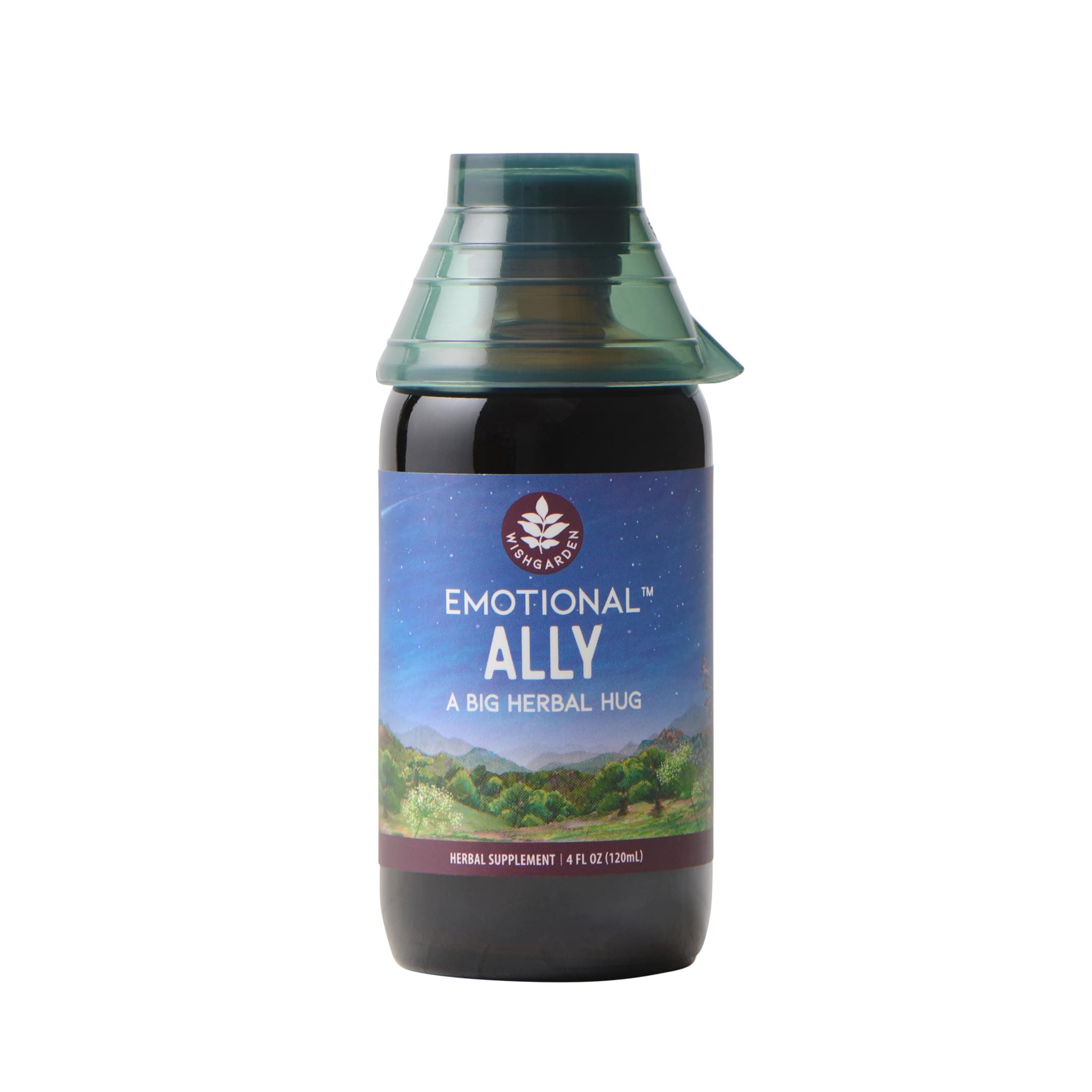 Herbs Emotional Ally - Mood Support Tincture with St. John's Wort, Passionflower & Scullcap - Stress Relief Supplement - Organic Liquid Herbal Extract, 4oz