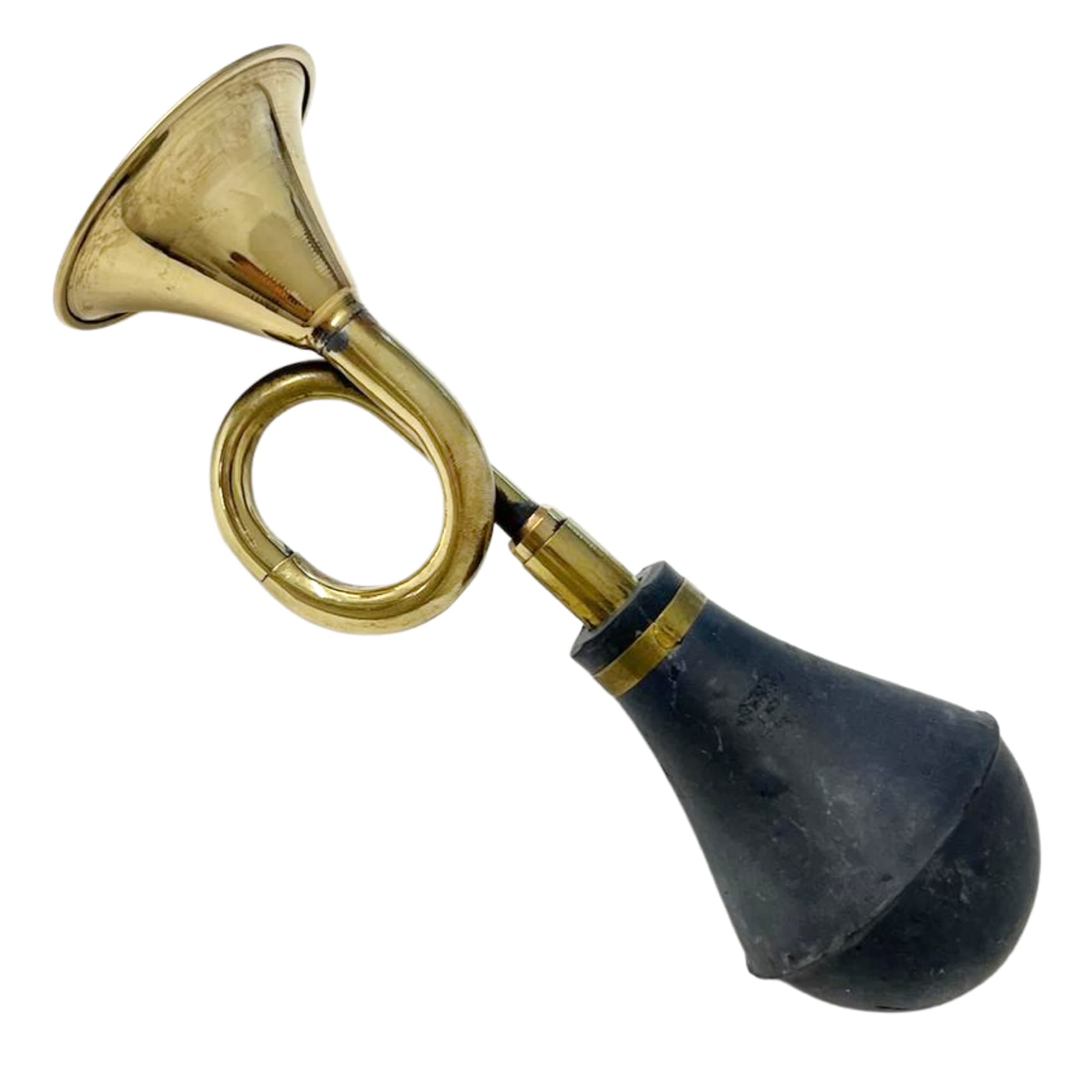 Replica vintage bulb honky horn with black rubber plunger | Air horn | clown horn | Squeeze horn | taxi horn rubber bulb bugle horn | Retro style hooter | bike car
