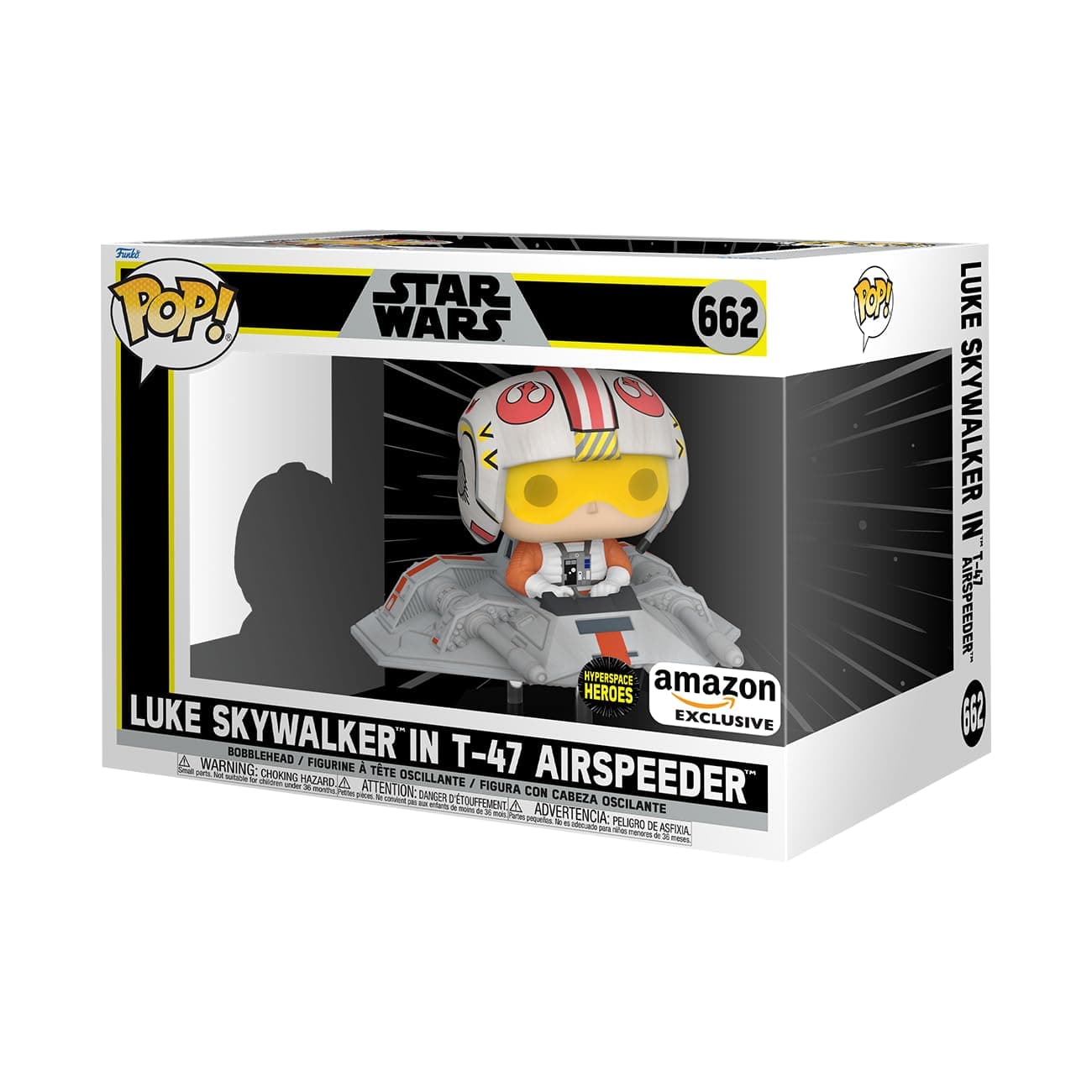 POP! Rides: Star Wars - Luke In T-47 Airspeeder - Amazon Exclusive - Collectable Vinyl Figure - Gift Idea - Official Merchandise - Toys for Kids & Adults - Movies Fans