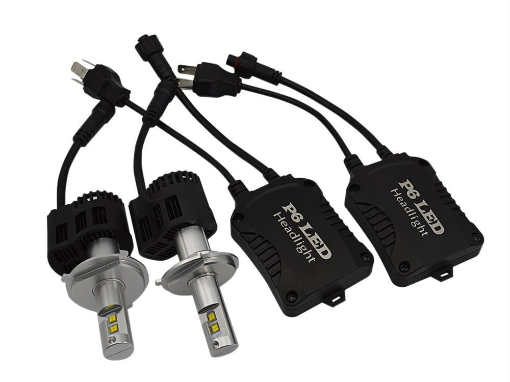 LEDONLY 110W 10,400LM Adjustable Focus Length H4 (9003) Hi/Lo Beam LED Headlight Bulbs Conversion Kit Super Bright 6000K 2yr Warranty