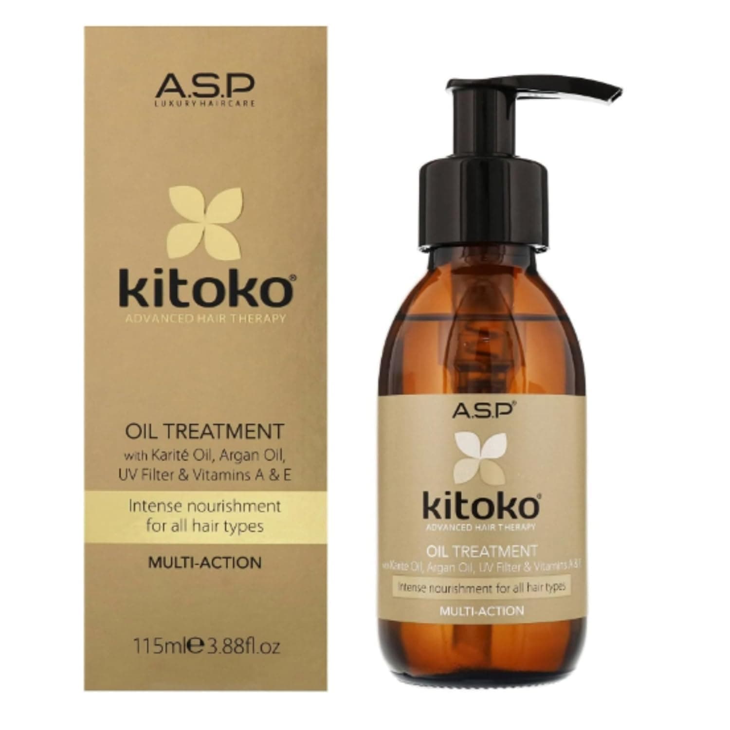 Kitoko Oil Treatment 3.88 Ounce with Easy Dispensing Pump