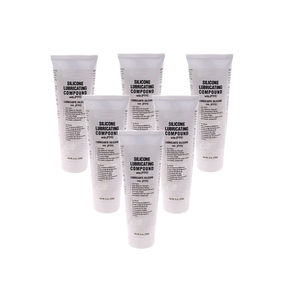 Silicone Lubricants 104149 Lubricating Grease, 6-Pack