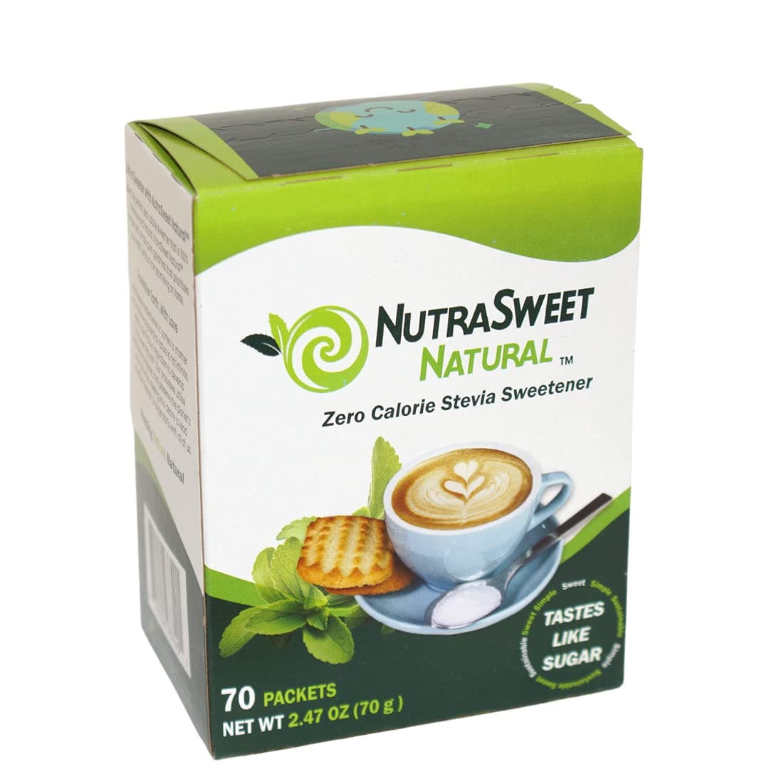 NutraSweet Natural Zero Calorie Stevia Sweetener - 70 count packets