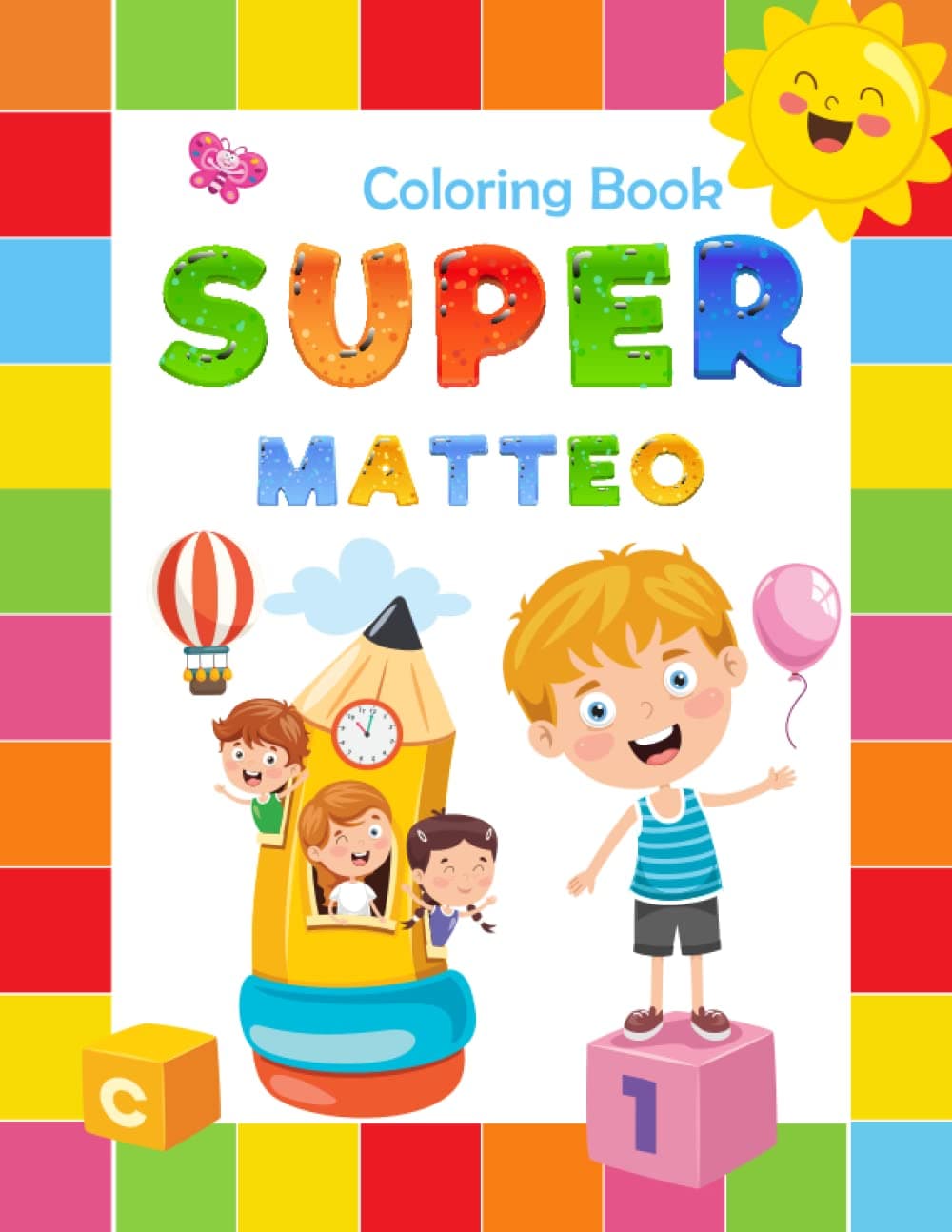 The Adventures of Super Matteo Coloring Book