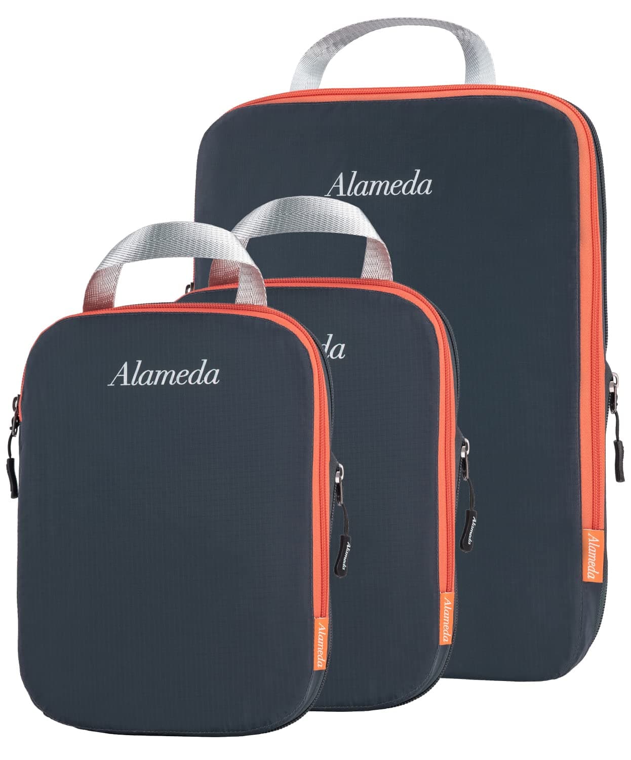 Alameda Compression Packing Cubes for Suitcases and Backpack,luggage Travel Organiser Packing Bags Set(Dark Grey)