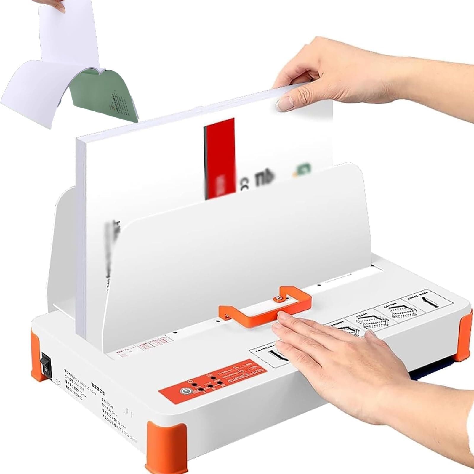 Document contract binding machine Automatic perfect binding machine Maximum binding thickness 50mm 3-level temperature adjustment Capacity 500 sheets Suitable for bidding documents, reports