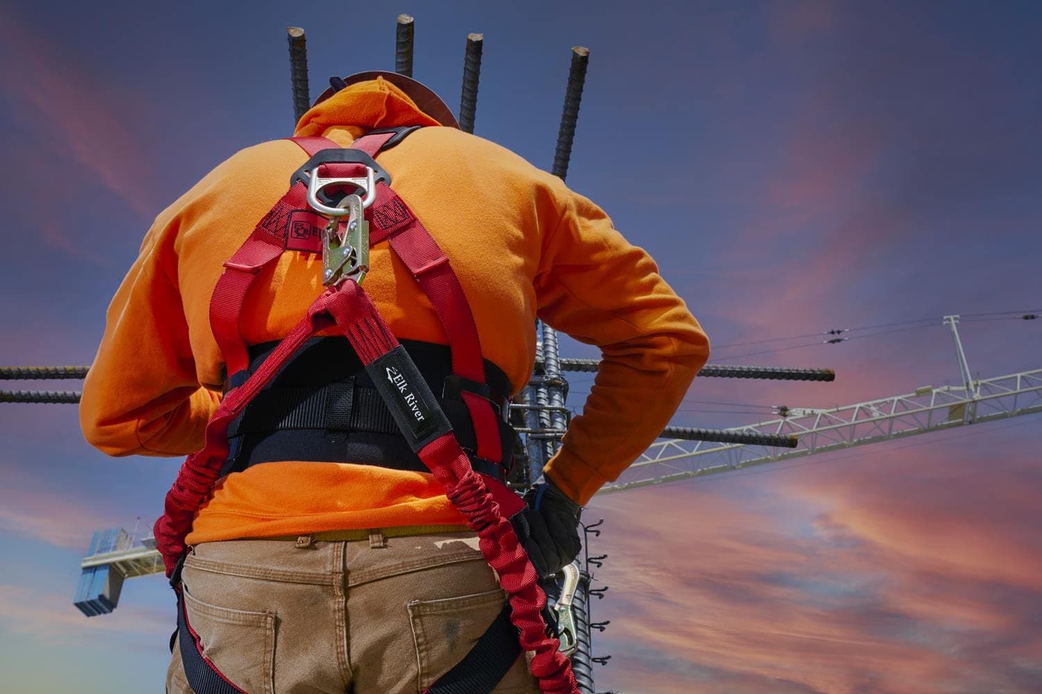 Elk River 66620 EagleTower Polyester/Nylon LX 6 D-Ring Harness with Quick-Connect Buckles, X-Small