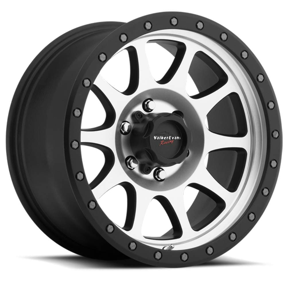 Walker Evans 504SB Legacy Satin Black with Satin Black X-LOK Lip Wheel (16x8"/5x5.50", 06mm offset)
