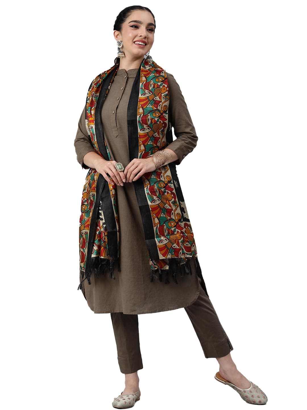 RANI SAAHIBA Women's Art Silk Dupatta