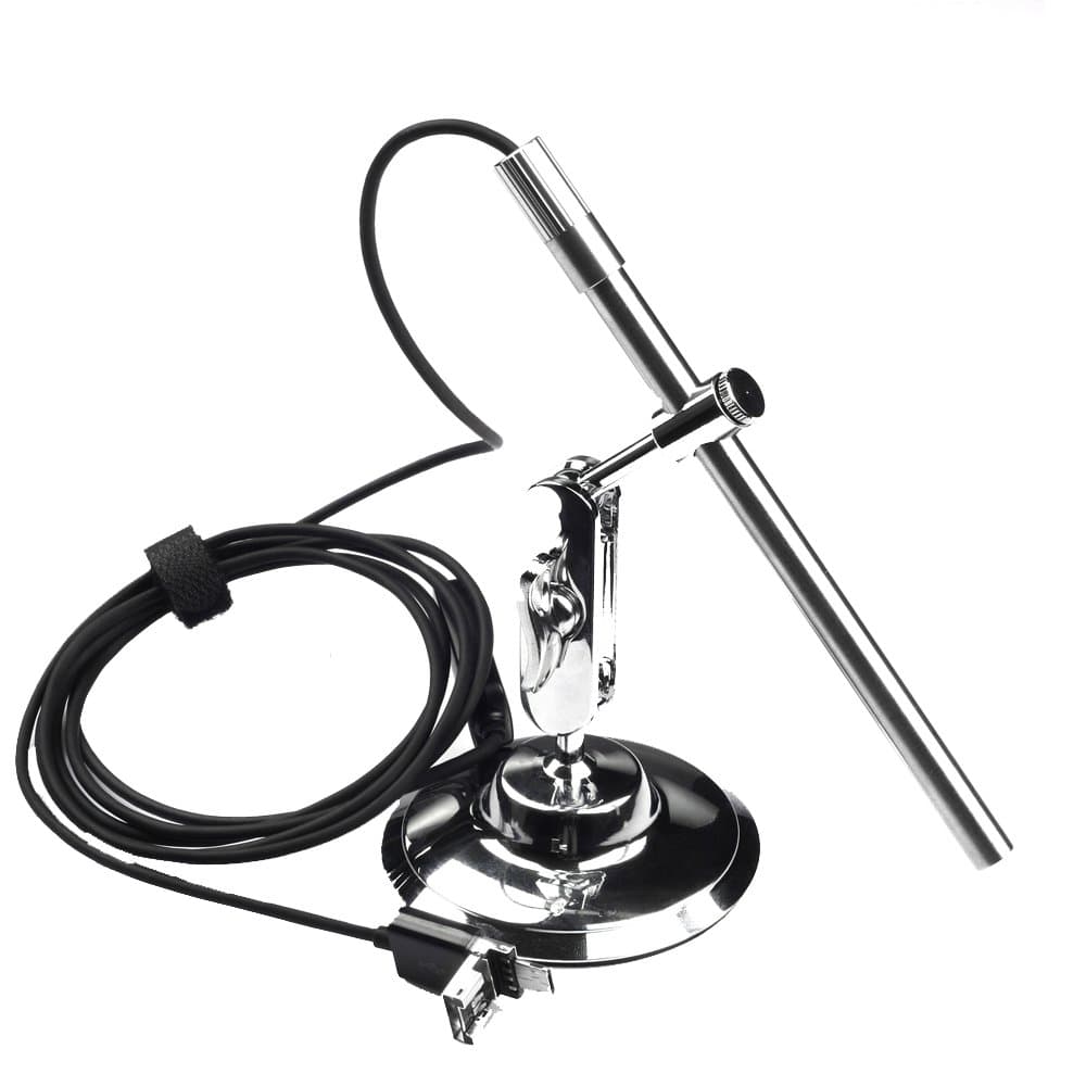 Android USB Digital Microscope Magnifier Inspection Camera with 200X Magnification 6 LEDs Waterproof Probe OTG for Mac Windows PC