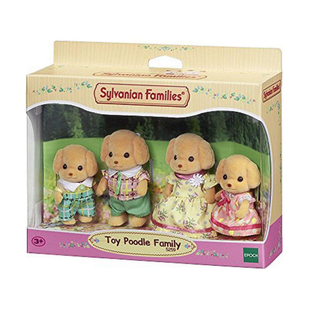 Toy Poodle Family - Dollhouse playset