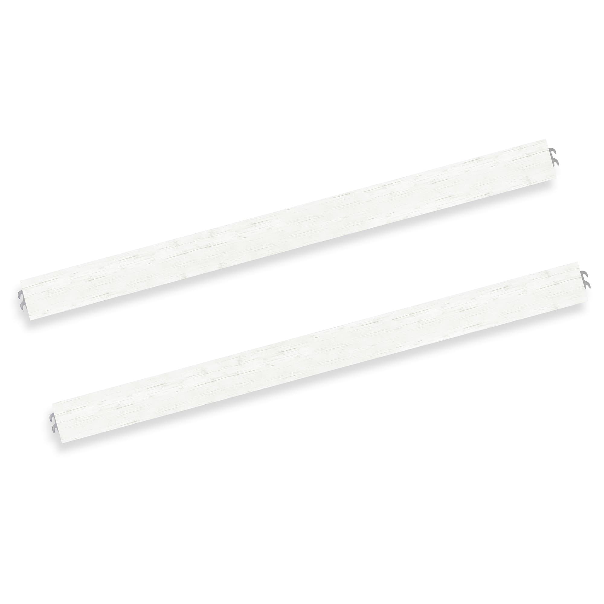 EvolurConvertible Crib Wooden Full Size Bed Rail, Weather White