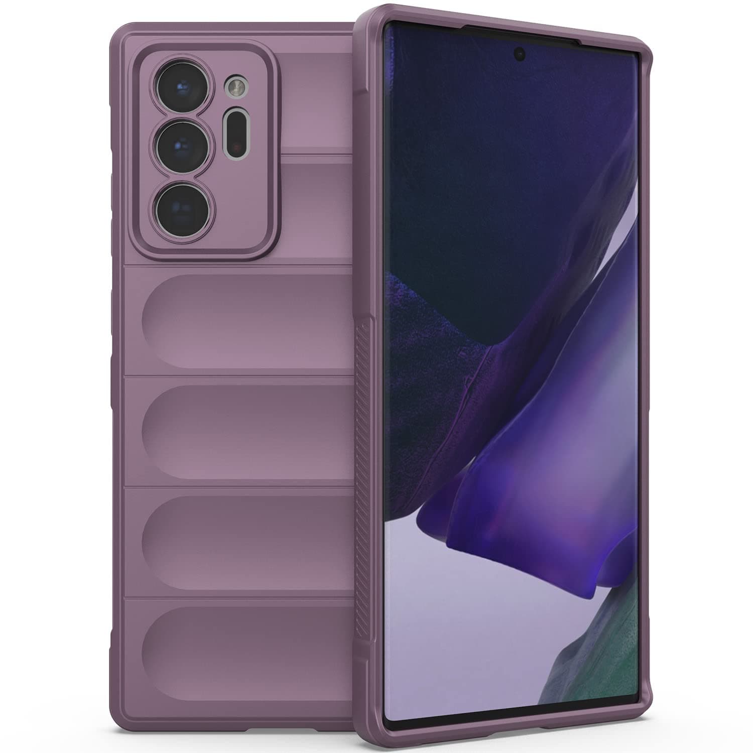 Galaxy Note 20 Ultra Case, EabHulie Flexible TPU Silicone Non-slip Shock-Absorbent Case Cover for Samsung Galaxy Note 20 Ultra 5G Purple