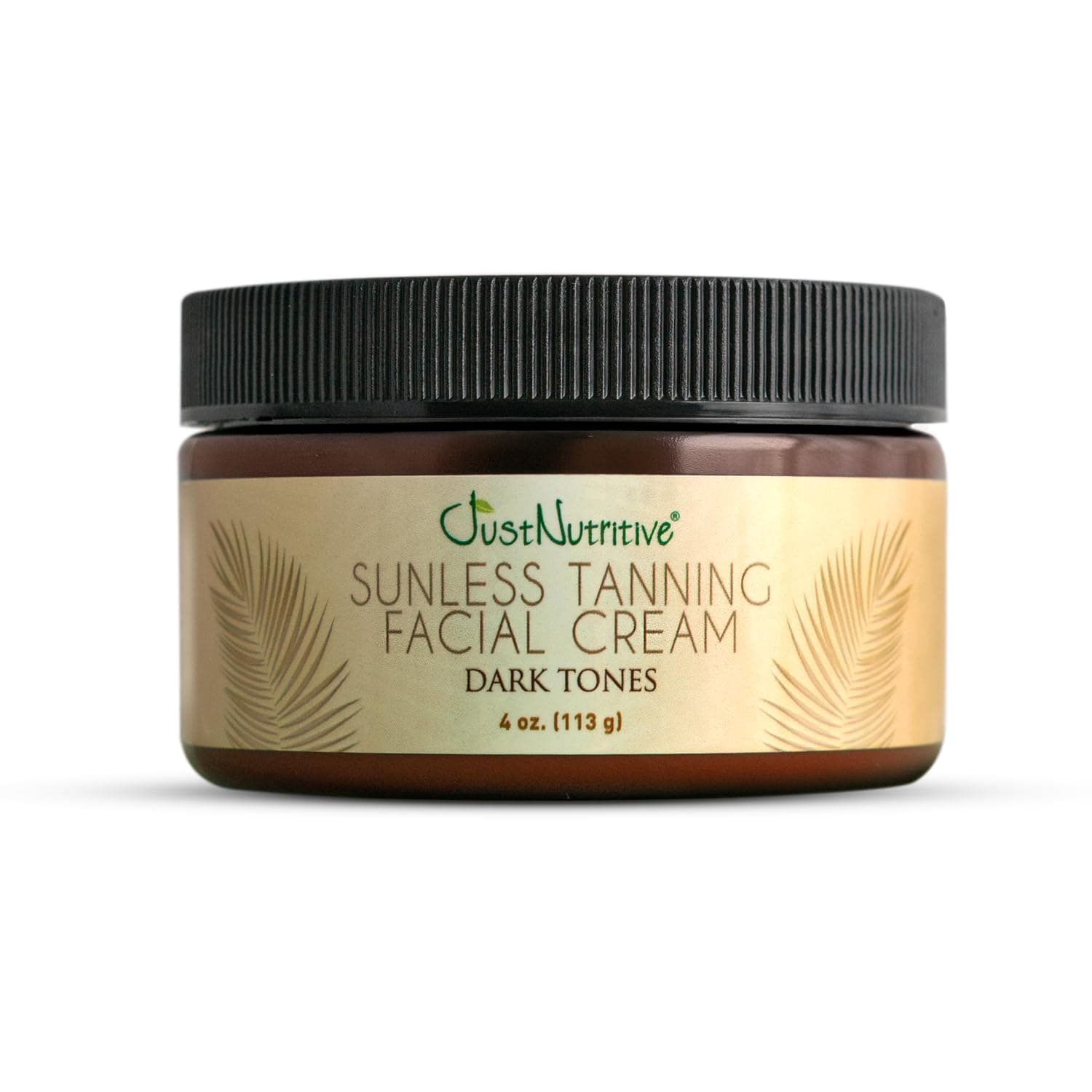 Sunless Tanning Facial Cream for Dark Tones - Intense, Natural-Looking Tan Self-Tan - Non-Clogging, Antioxidant-Rich Formula - Streak Free, Fragrance-Free, Made in USA - 4 Oz.