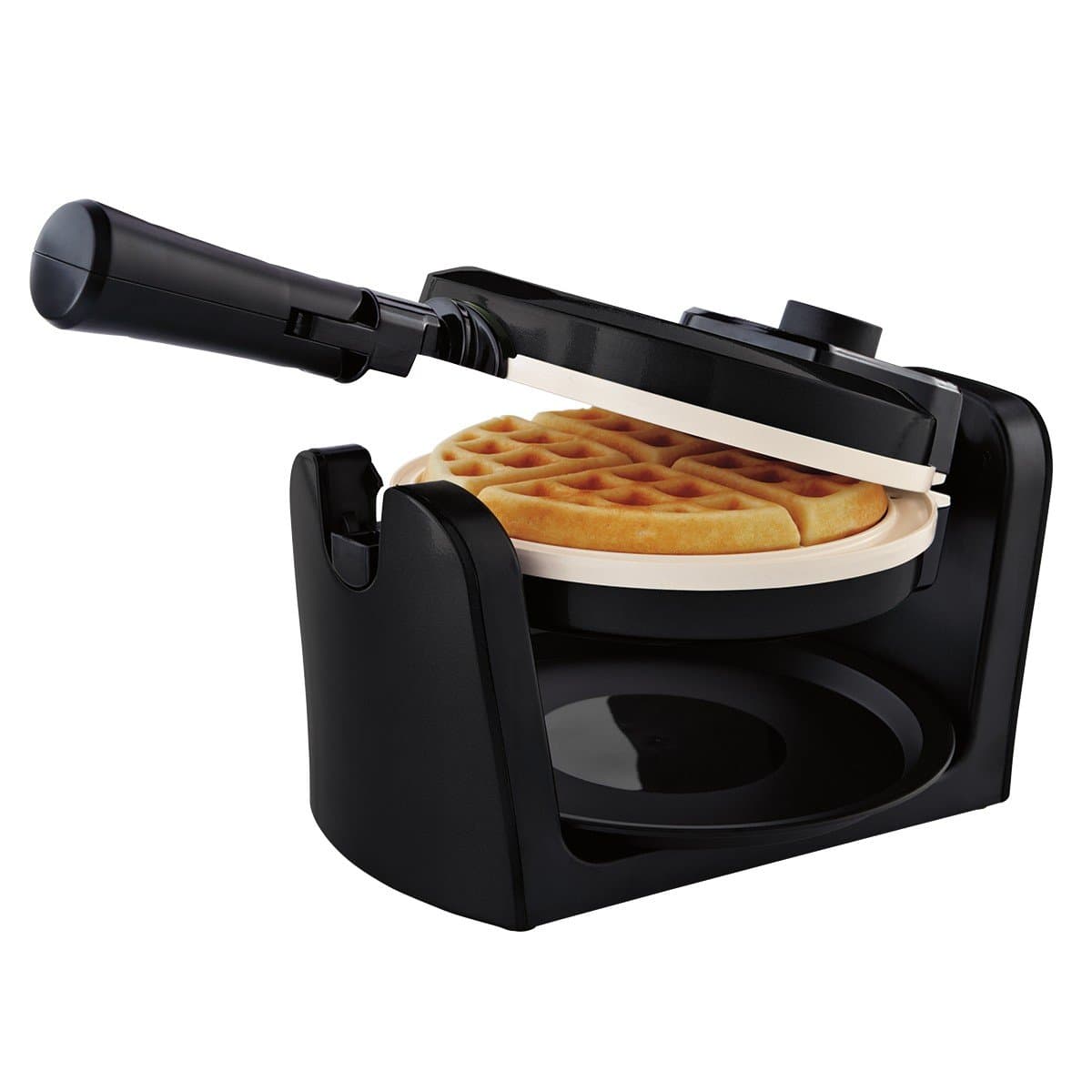 Oster CKSTWFBF10W-ECO Dura Ceramic Flip Waffle Maker, Black