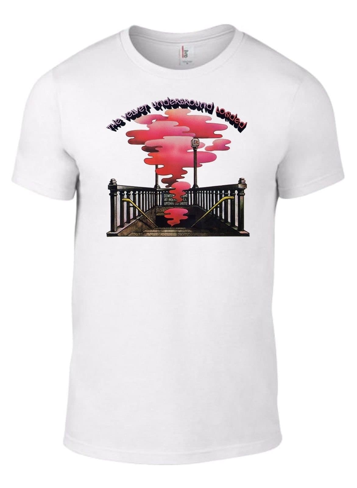 The Velvet Underground/Lou Reed Loaded T Shirt with cd Artwork Mens/Unisex Band Tee in White