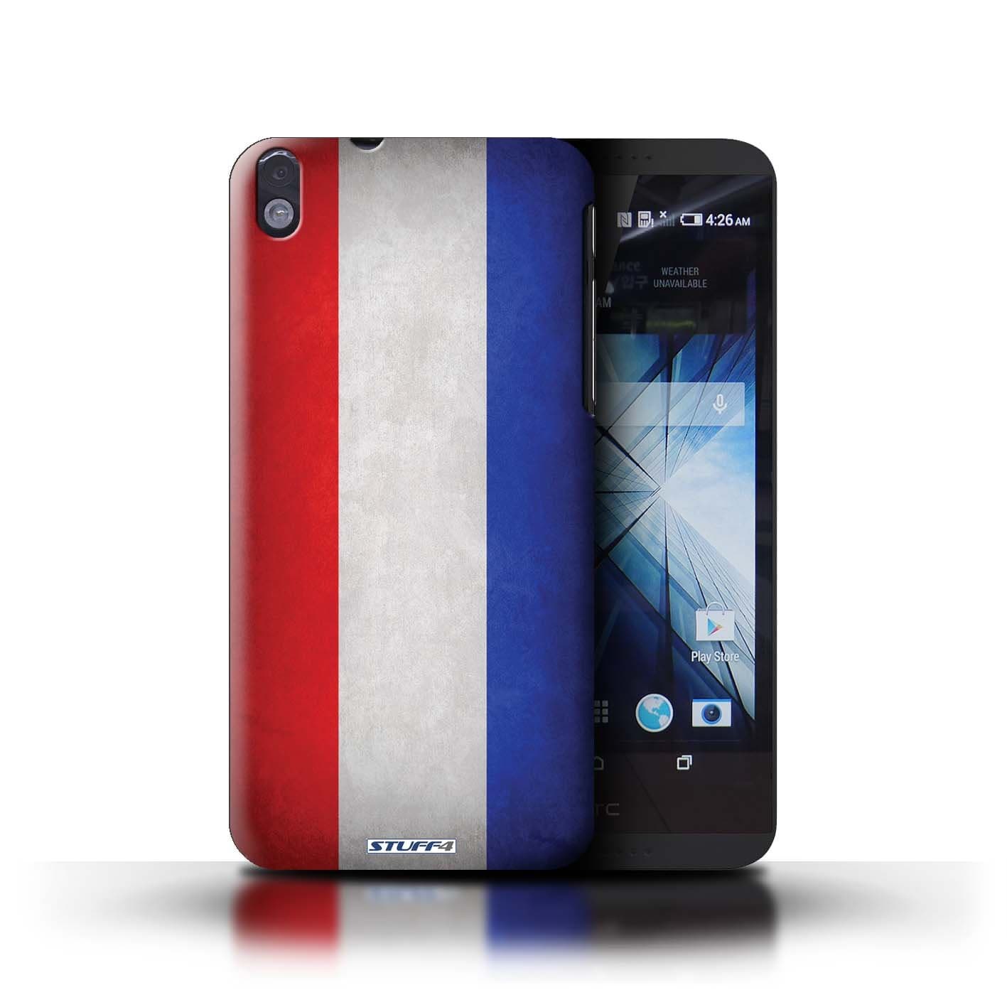 Stuff4 Phone Case for HTC Desire 816G Dual Flags Netherlands Design Transparent Hard Cover