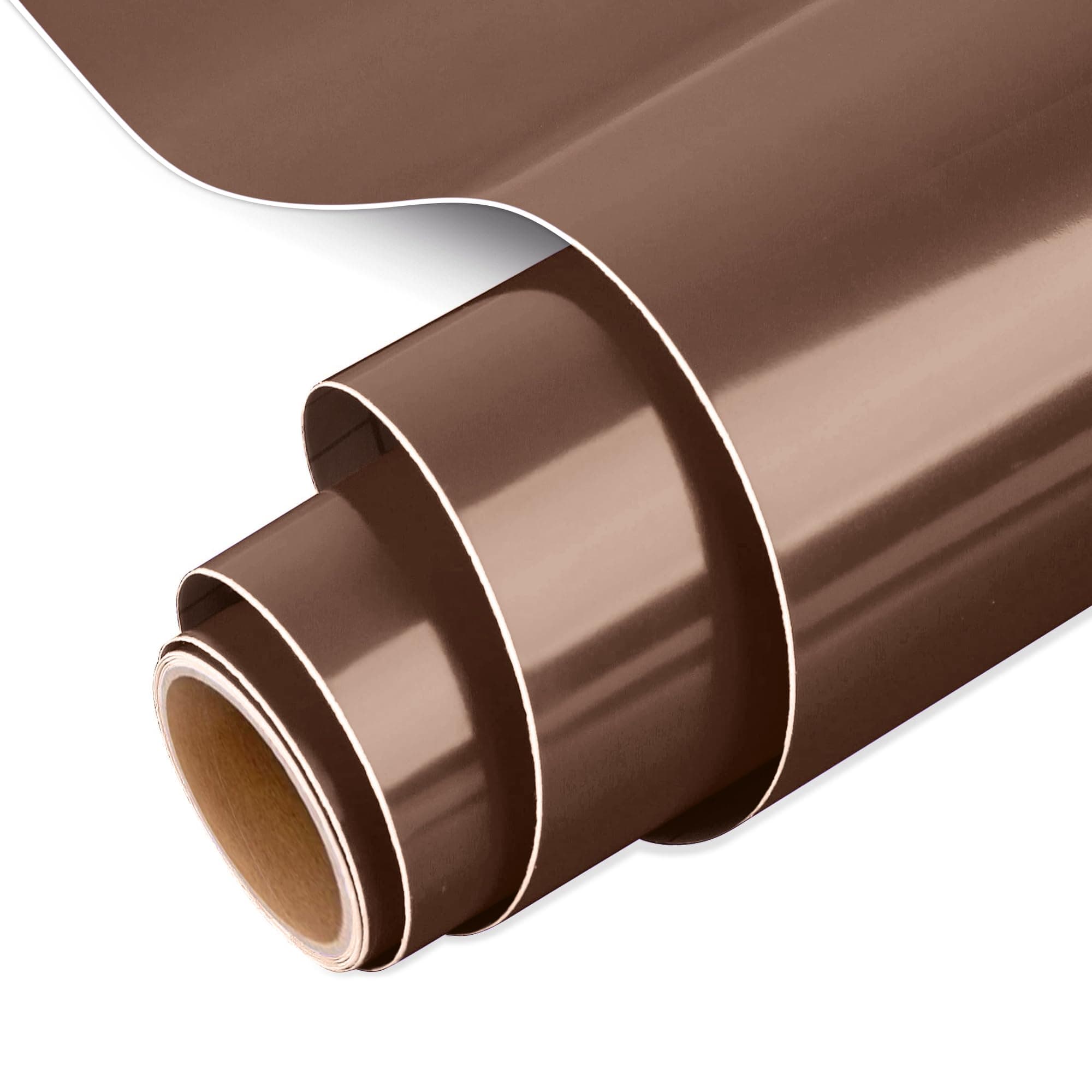 IModeur Glossy Brown Permanent Vinyl Roll - 30.5 x 153 cm Adhesive Vinyl for Mug, Cup, Window & Home Decor, and Other DIY Projects