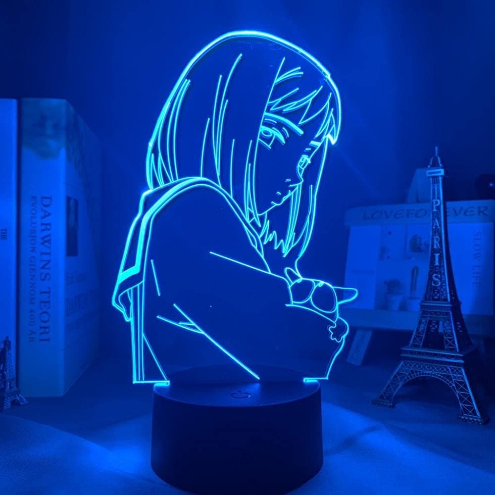 مصباح وهمي ثلاثي الأبعاد مزاج Led ضوء ليلي أنيمي Flcl لتزيين غرفة النوم عيد ميلاد Waifu Manga Silly Y Mamimi Samejima-With Remote