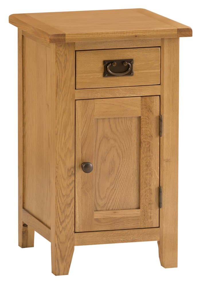 The Furniture Outlet Rustic Oak 1 Door Small Cupboard