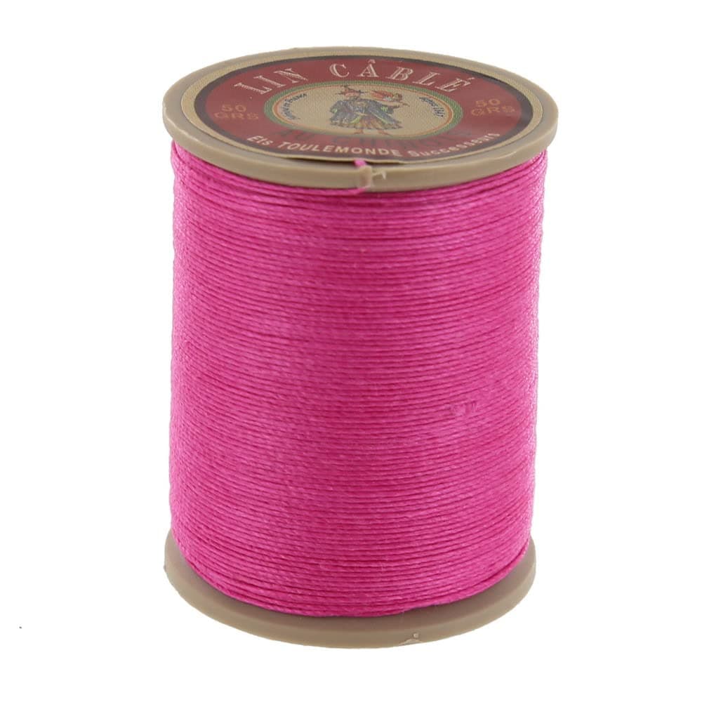 Fil Au Chinois Lin Cable, Waxed Linen Thread, Peony (125)