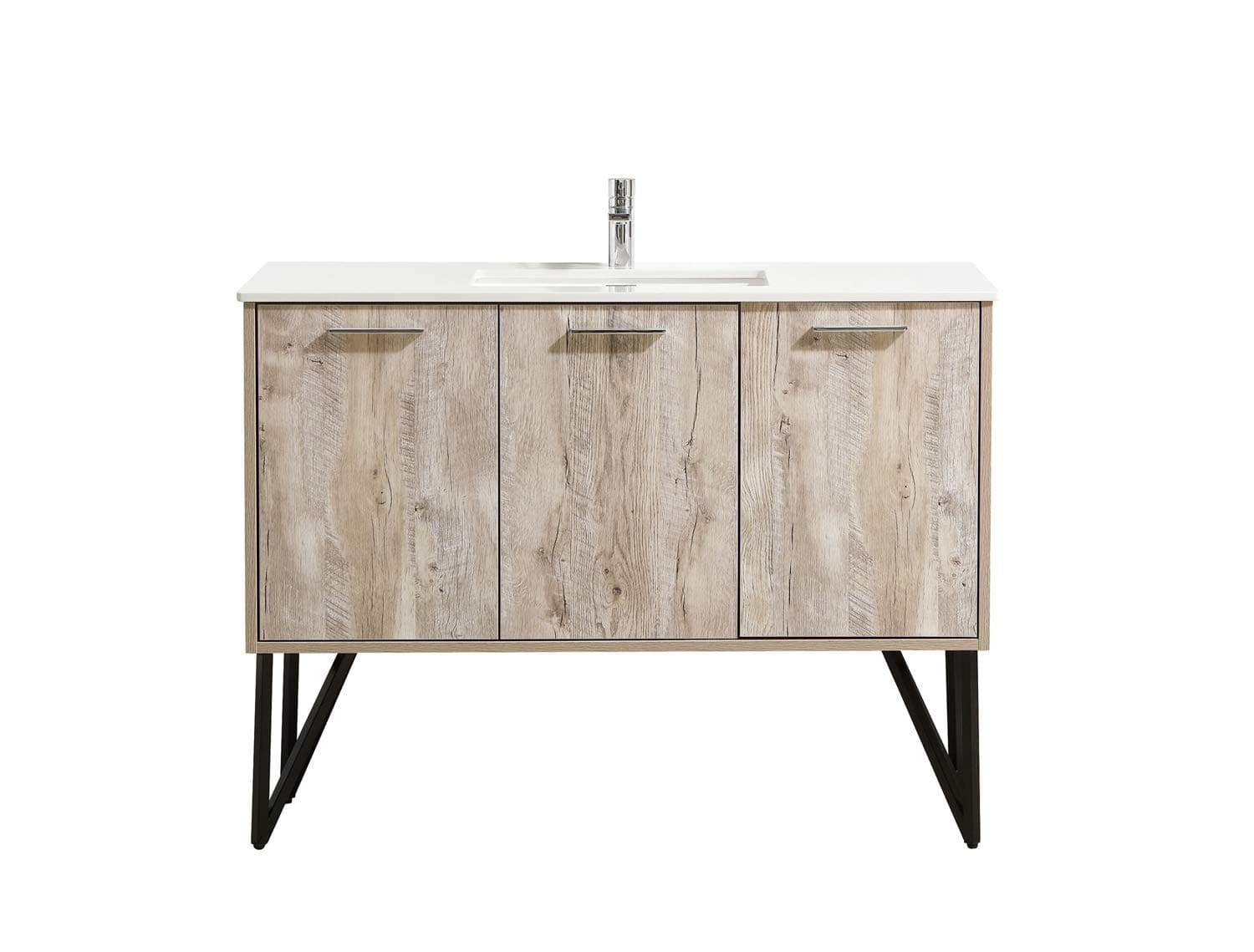 Badplaats B.V. Bathroom furniture set Tulum 120 cm basin nature wood - vanity unit sink furniture