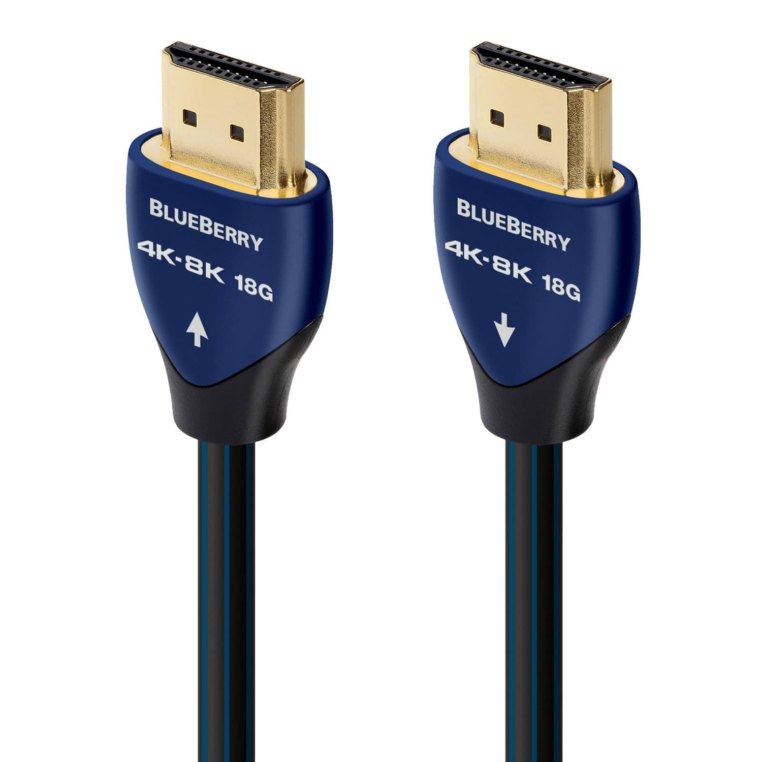 AudioQuest Blueberry 18 2.1 HDMI Cable - 4K/8K Ultra HD, in-Wall Rated, High-Speed, 18Gbps, HDR, eARC - 0.75m