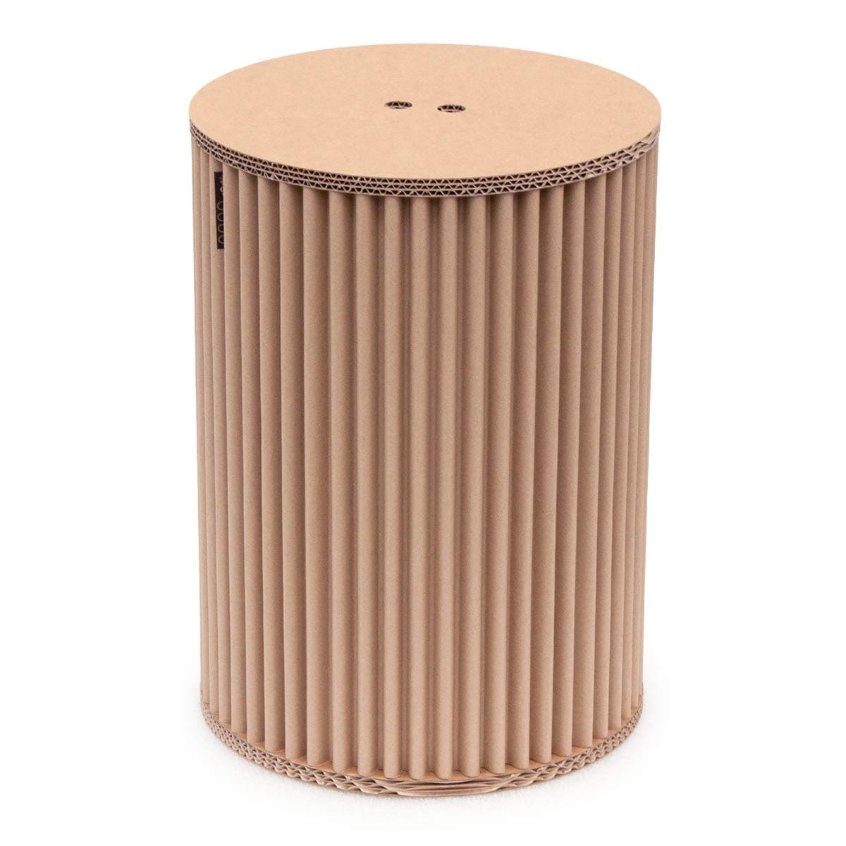 cArtù Stool: This Storage Stool is Elegant and Ecological. It is Made from cArtù™, a New Kind of Cardboard with a Unique Design. Comes Ready to Assemble in 3 Easy Steps as Shown. D. 32 cm x H.46 cm