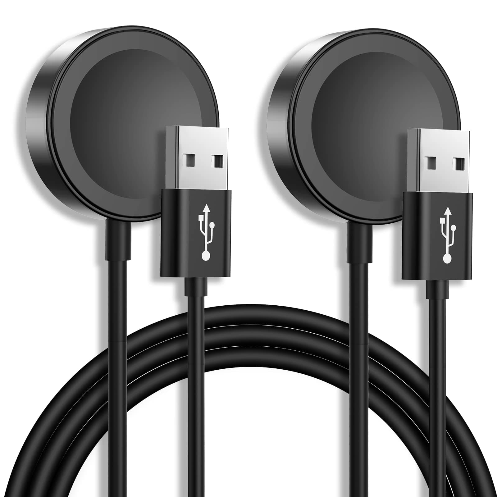 for Apple Watch Charger, 6.6ft(2M), 2pcs/Pack,iWatch Charger Cable Compatible with Apple Watch Series, Black