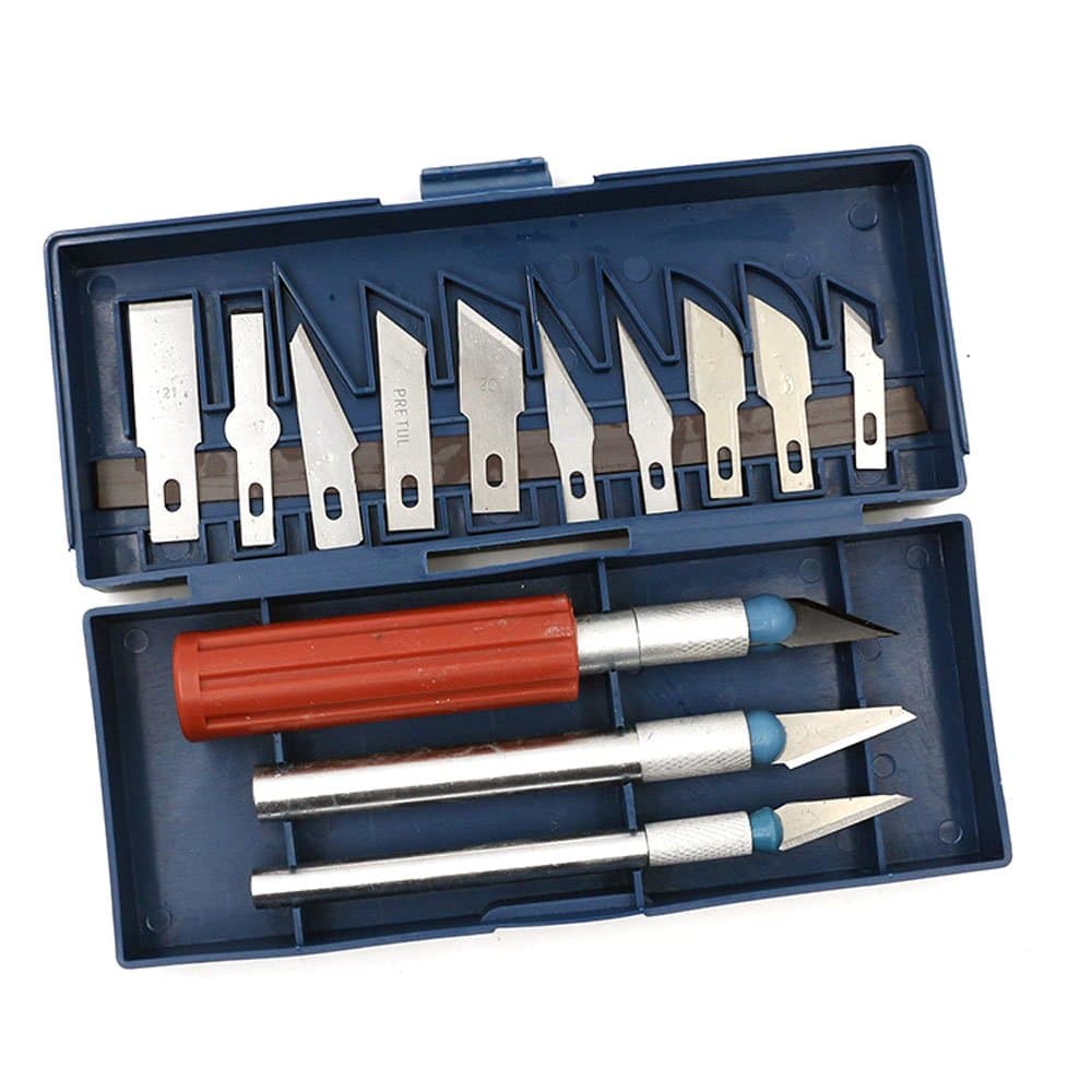 Knife Art Tool Crafts Carving Cutter Set Multi-function 13-in-1 Glass Matte Engraved Model Etching Engraving Engraving.