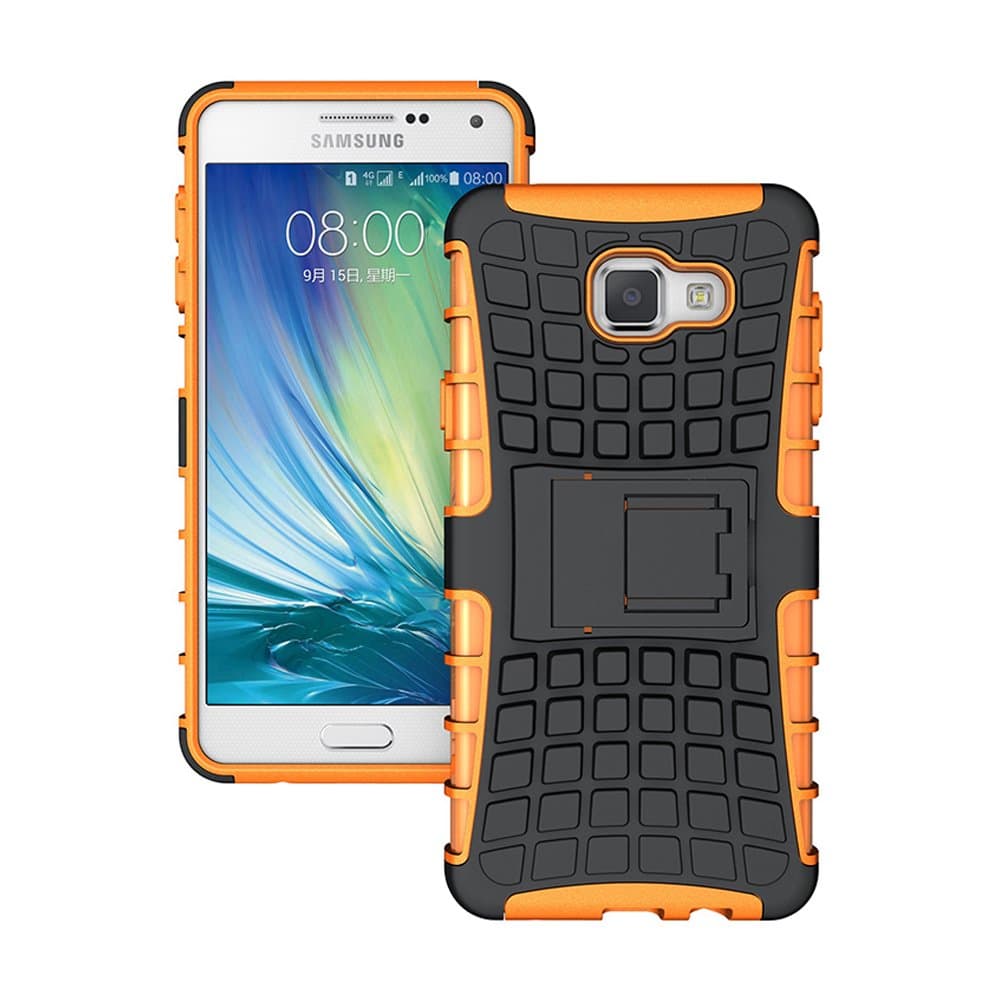 Samsung A710 A7 2016 stand case phone case [Tire profile series]TPU+PC PC Shock drop resistance cover forSamsung A710 A7 2016 stand case