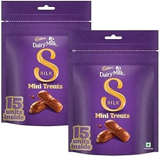 Dairy Milk Silk Mini Treats Chocolate Bar, 135 g (Pack of 2)