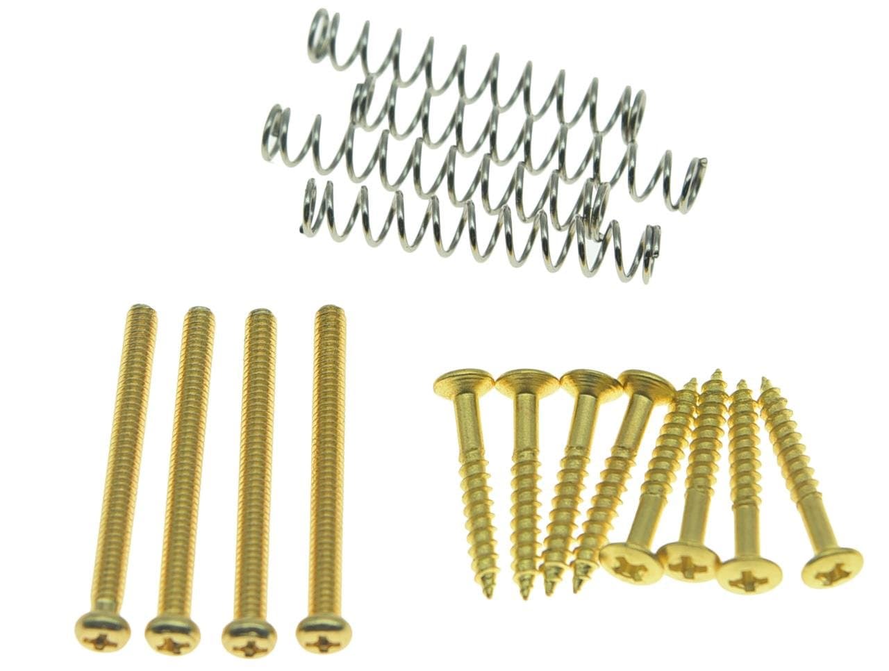 KAISH Imperial/USA Thread Humbucker Pickup Height Screws Humbucker Pickup Ring Pickup Surround Frame Mounting Screws Springs Fits Gibson/EMG/Seymour Duncan/Dimarzio Gold