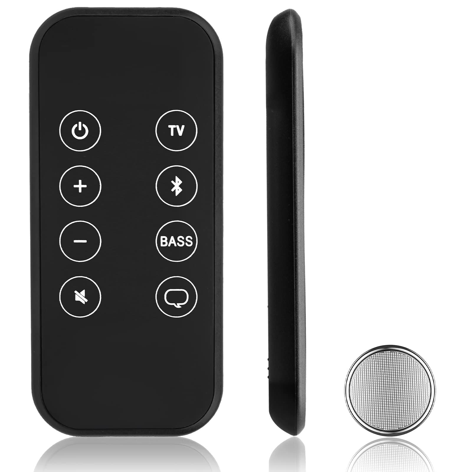 Remote Control for Bose Solo 5 10 15 Series ii TV Sound System with CR2025 Battery Inside Bluetooth Key Button (Black)