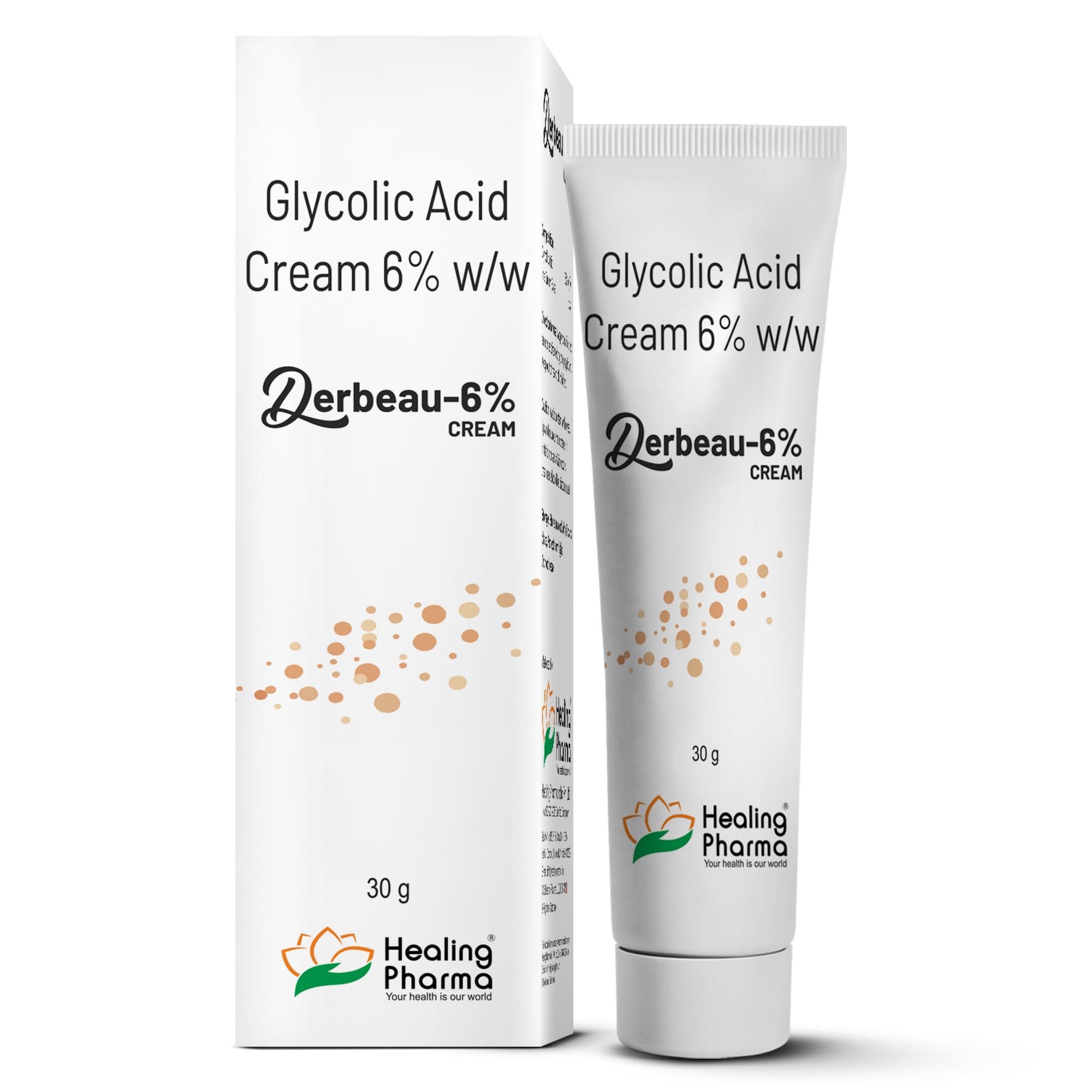 Healing Pharma - Derbeau® Glycolic Acid Cream 6% W/W, 30g