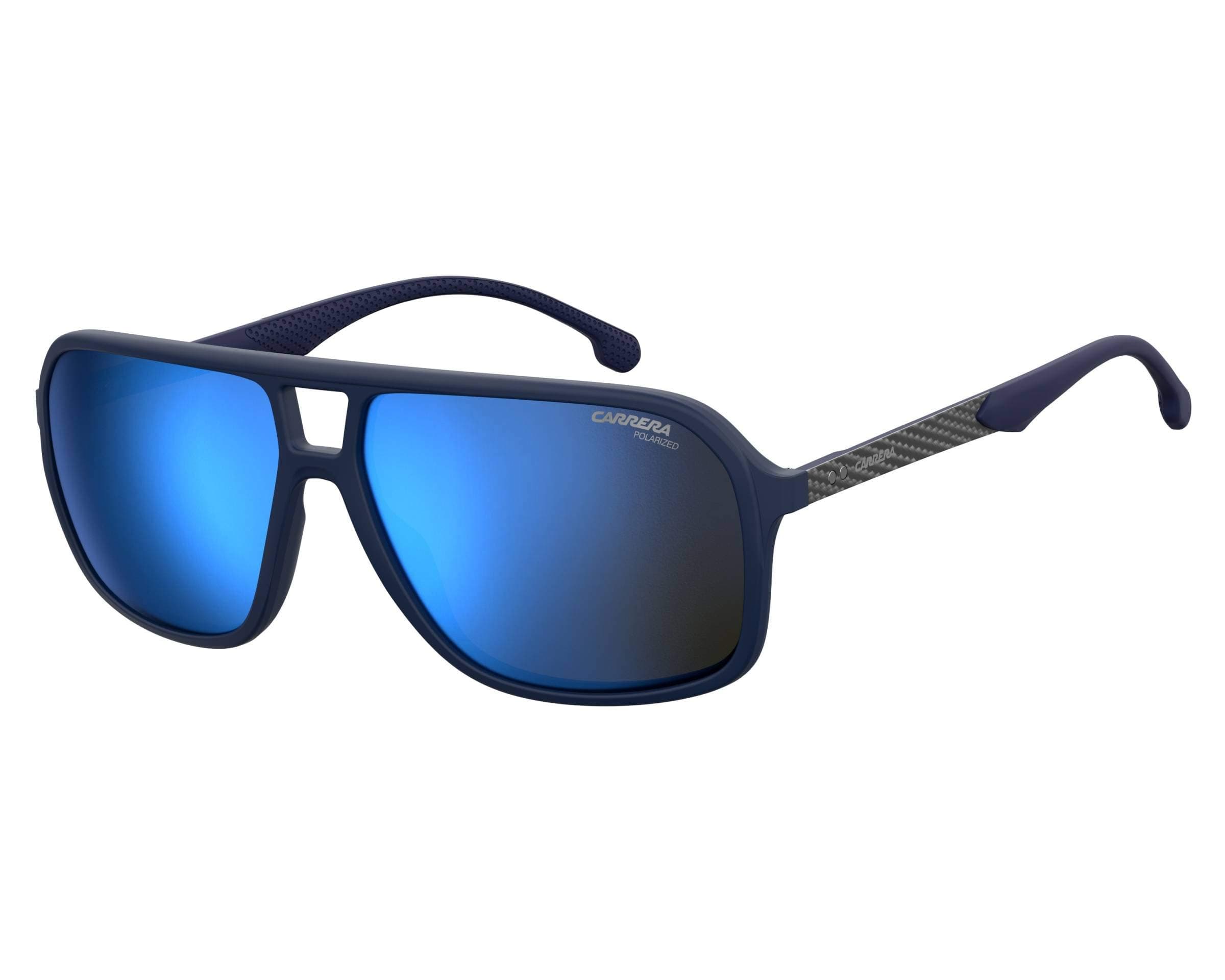 sunglasses (8035-S PJPXT) Matt Blue - Grey print - Grey with Blue mirror effect lenses