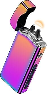 Big Arc Lighter Magical “Flame” USB Rechargeable Plasma Electric Cool Lighter (Colorful)