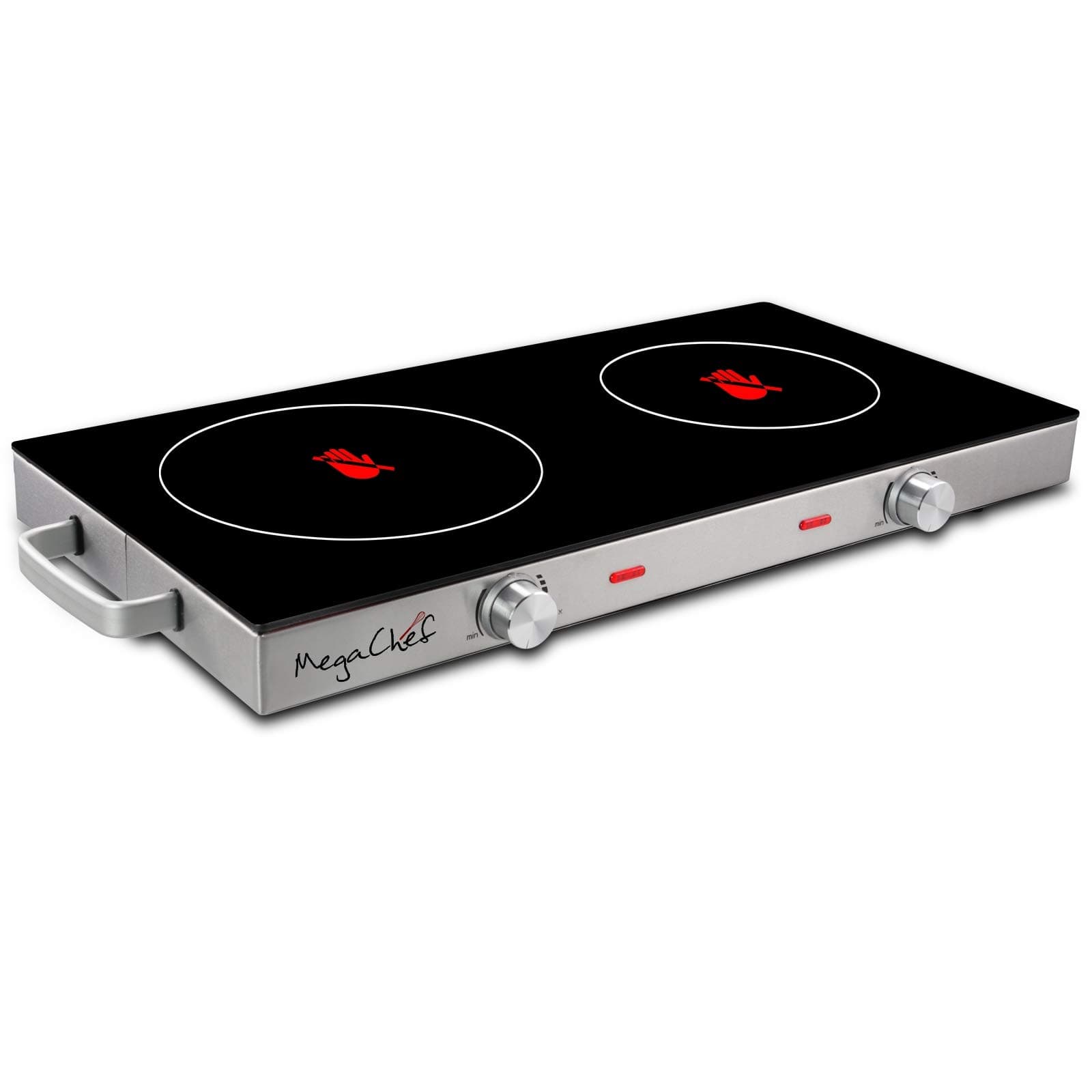 Ceramic Infrared Double Hob 63 cm Black
