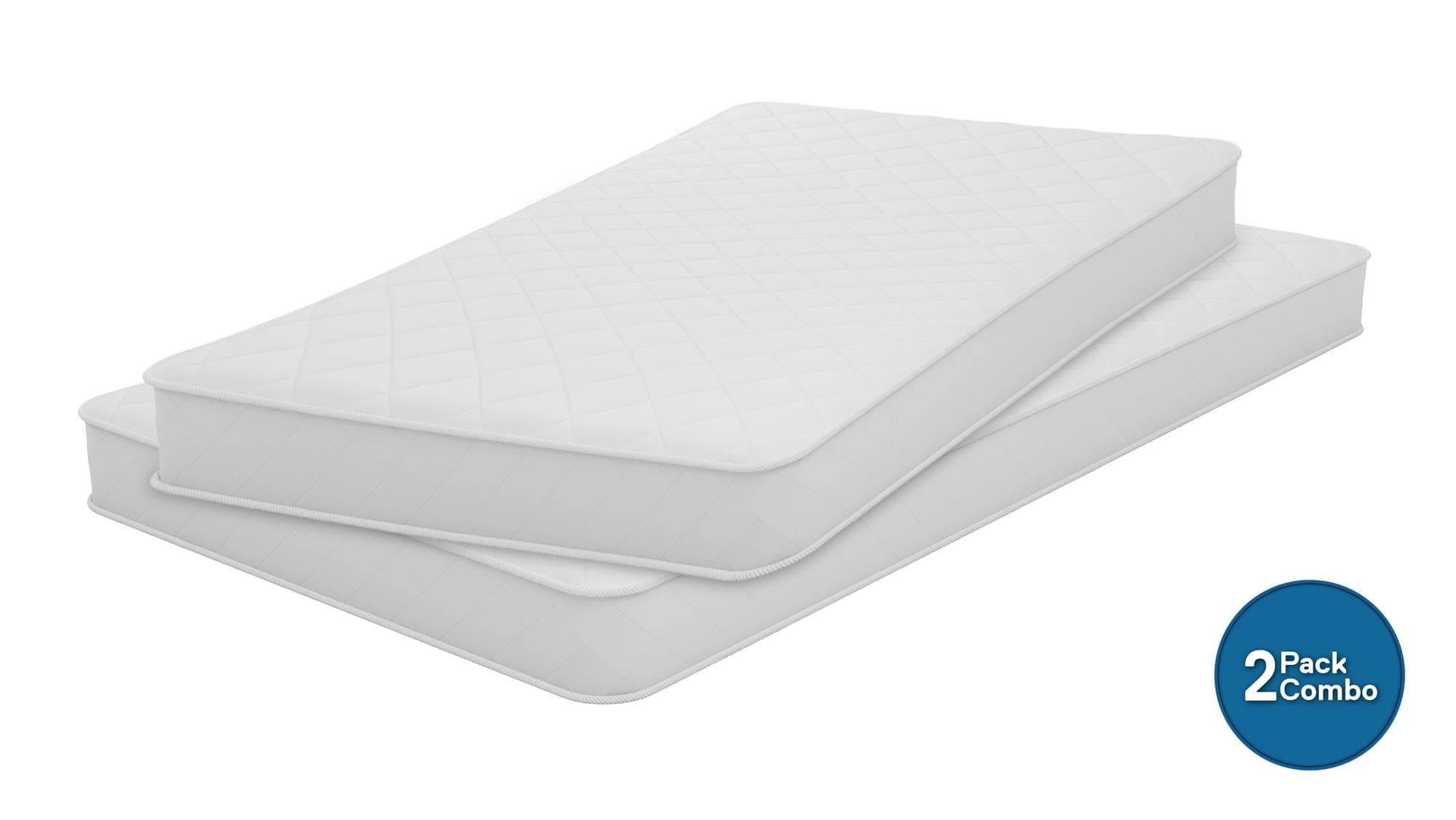 Signature Sleep 6-Inch Coil Mattress, Set of 2 Mattresses, Soft Cover, Twin Size