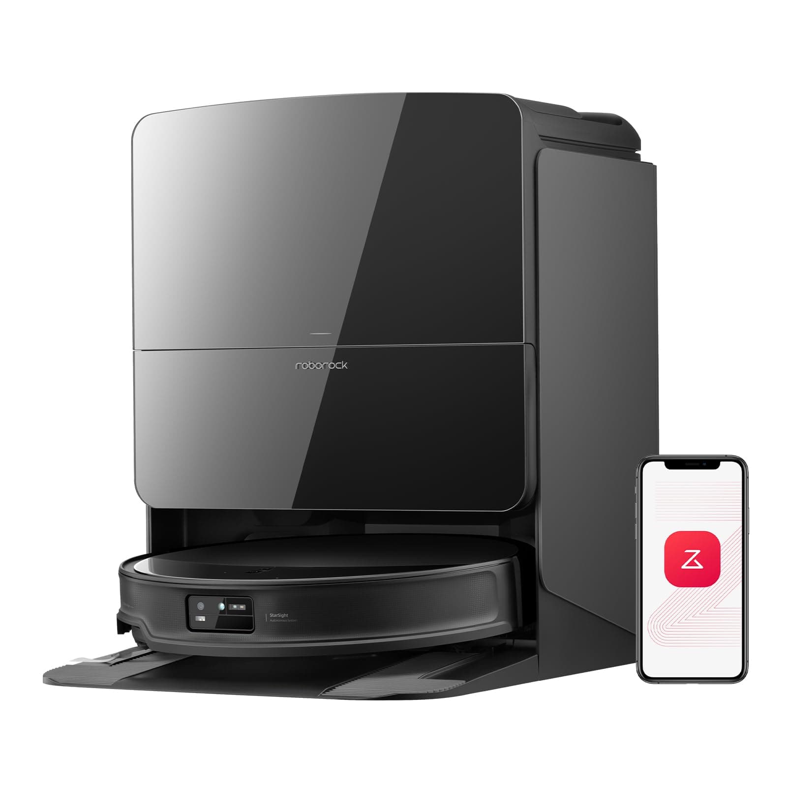 roborock Saros 10R Robot Vacuum Cleaner and Mop, Black