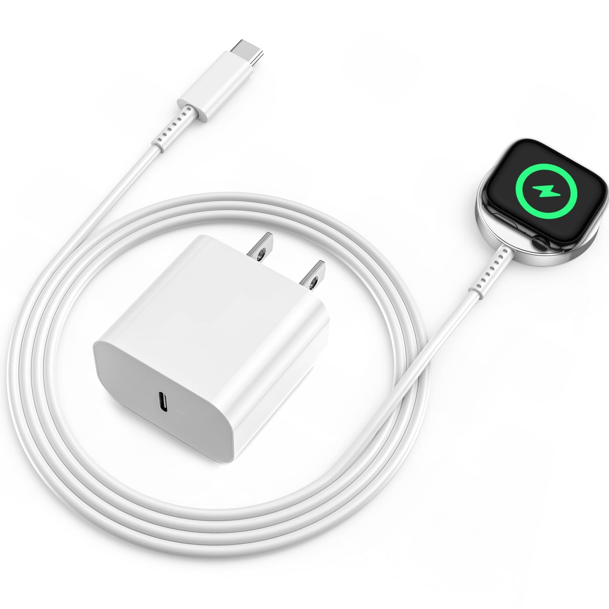 for Apple Watch Charger Fast Charging, 3FT Magnetic Charging Cable with USB C Wall Charger Compatible with iWatch Series Ultra/SE/11/10/9/8/7/6/5/4/3/2/1