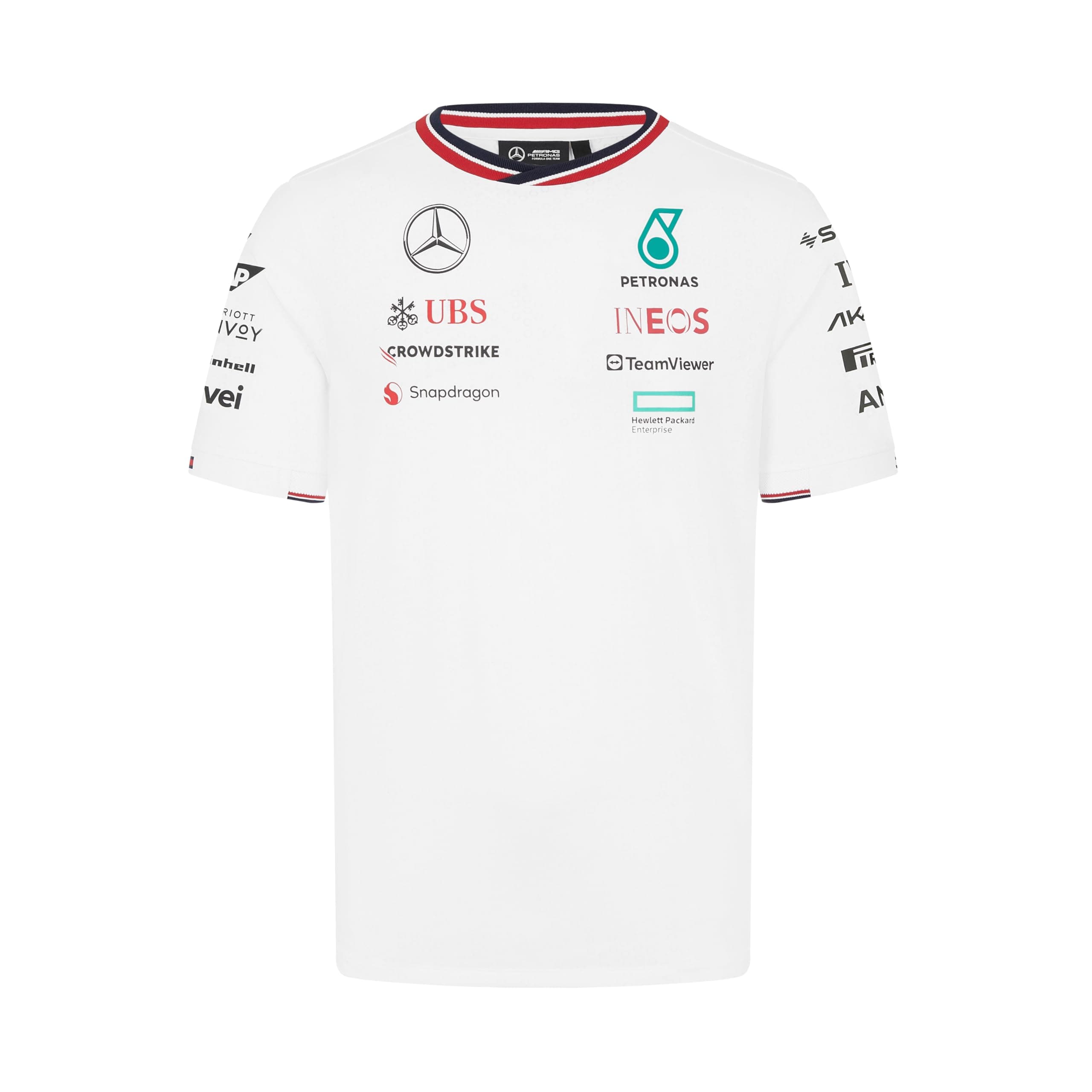 Mercedes AMG Petronas F1 Men's 2024 Team Driver Tshirt - White - Size: L