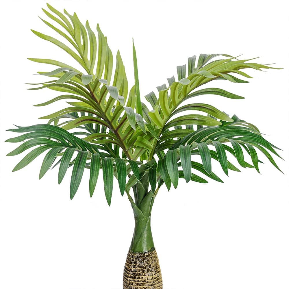 Artificial Palm Tree / Plants Leaves Faux Fake Tropical Mini, Imitation Leaf